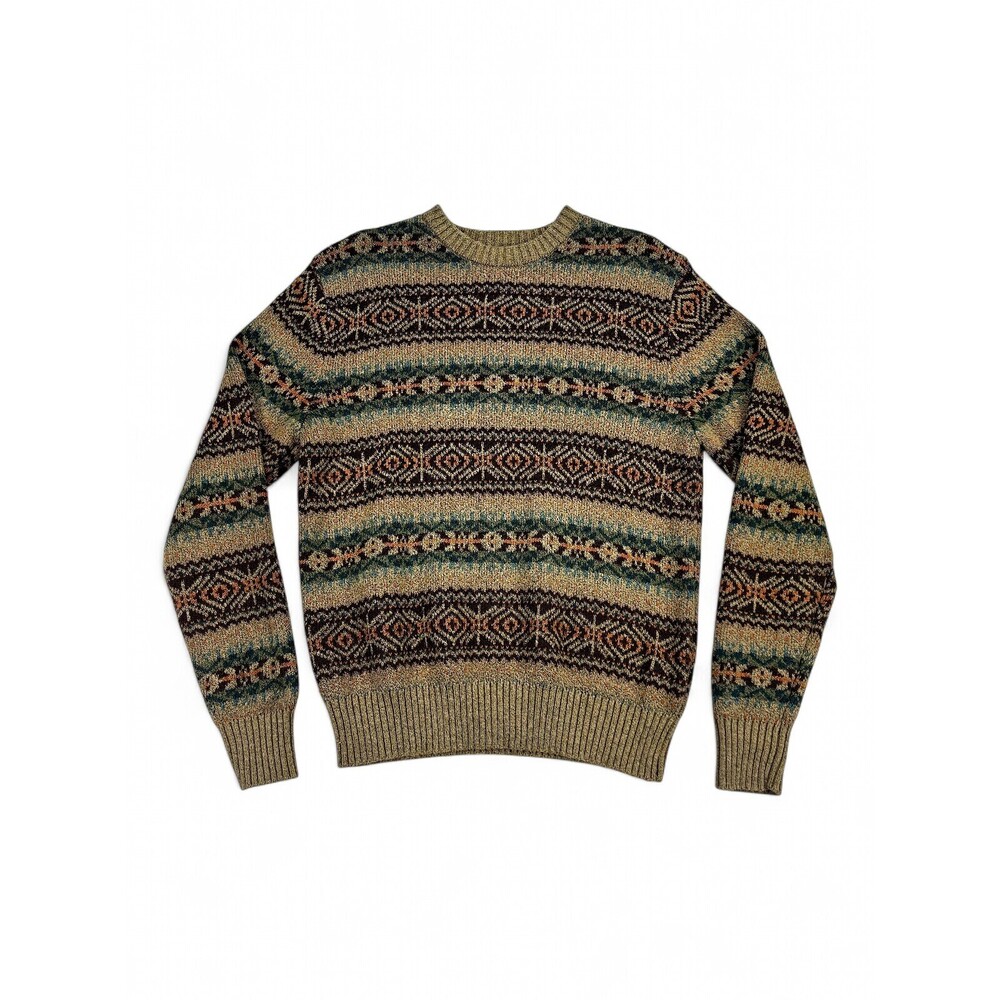 Cotton On Men's Fair Isle Crewneck Sweater - Size S